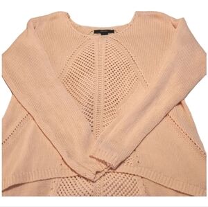 Forever 21 Light Pink High Low Knit Sweater Top size S